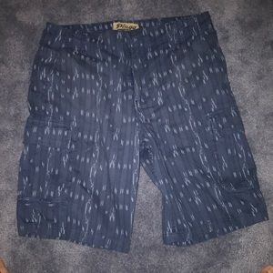 Navy blue cargo shorts